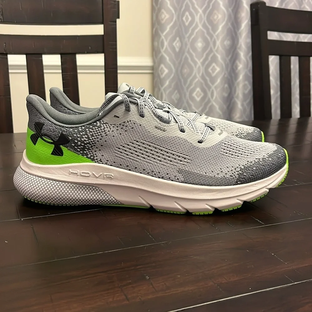 Under Armour UA HOVR Turbulence 2 Shoes Sneakers new gray green Mens Size 11.5